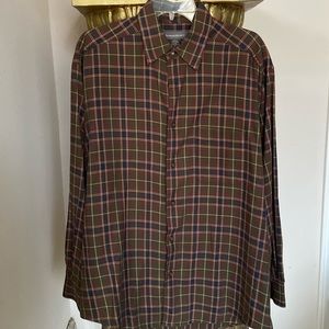 Banana Republic Green Plaid Shirt